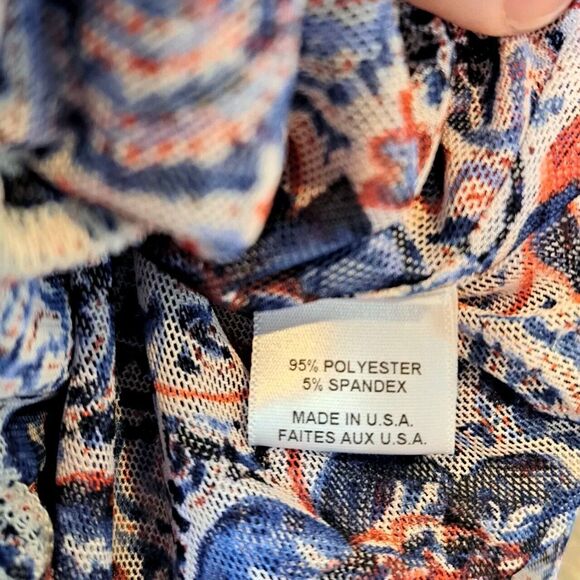 Misa Los Angeles Calypso One-Shoulder Cutout Dress Sz M Made In USA Bell Sleeve - Picture 11 of 11